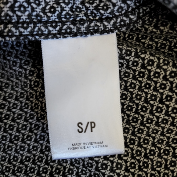 Express Button Down Shirt - Navy Blue Pattern - Picture 5 of 6